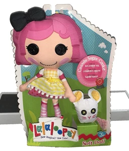 Lalaloopsy Crumbs Sugar Cookie Soft Doll 9" bambola con figura topo animale domestico *difetti sporchi* - Foto 1 di 23