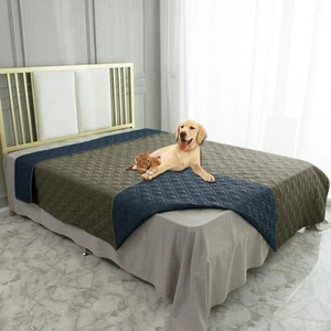 Waterproof Dog Bed Cover Pet Blanket for Furniture Bed Couch Sofa Reversible - Picture 1 of 6