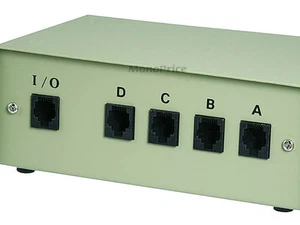 Caja de interruptores de 4 vías RJ11 / RJ12 ABCD 6P6C 1372 - Imagen 1 de 1
