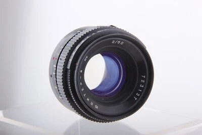 Jupiter-8 HB 2/50 Kiev 5 Rangefinder Camera Lens 50mm f/2 Vintage Soviet 50 1534 - Image 1 of 4