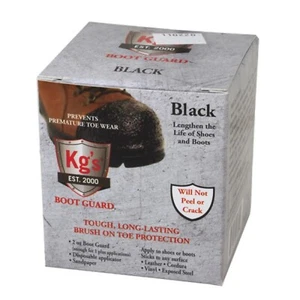 KG'S PROTEZIONE STIVALI in pelle vinile spazzola punta 2 oz - NERO - Foto 1 di 6