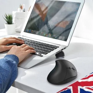 2.4G Vertical Ergonomic Mouse 2400 DPI Vertical Mouse for PC Laptop Mac Windows - Picture 1 of 18