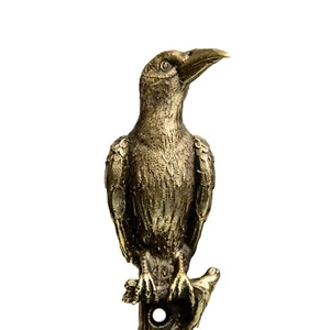 Brass wall hook. Raven wall hook,cast from solid brass,highly detailed. - Picture 1 of 12