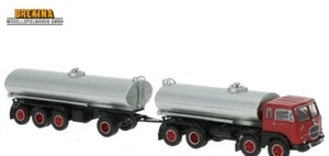 BREKINA 58450 Fiat 690 Millepiedi rosso, autocisterna e rimorchio scala HO 1:87 - Foto 1 di 1