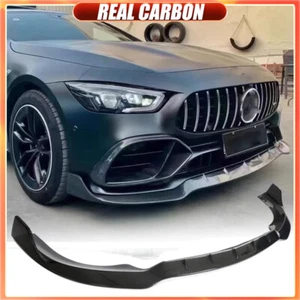 Divisor de labios de parachoques delantero de carbono real para Mercedes Benz GT50 GT53 4 puertas 19-23 - Imagen 1 de 13