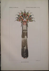 Hopi Indian Walpi Pueblo Katcina Doll Of Calako Taka Arizona 1897 - Picture 1 of 1