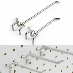 5pcs 5/10cm Single Pegboard Hooks Board Slat Wall Retail Display Shop Peg - Picture 1 of 6