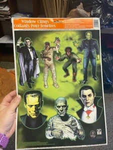 Unique Halloween Window Clings 7ct Monsters New!!! - Picture 1 of 1