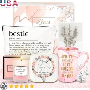 Beste Freundin Geburtstag Geschenkkorb Unikat Freundschaft Geschenkset Frauen Bestie BFF Neu - Bild 1 von 9