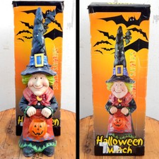 30" GLITTER WITCH GNOME HALLOWEEN DECORATION rare yard decor prop pumpkin Costco