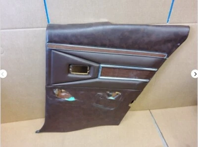 1968-1971 Lincoln Mark III Pass Right Rear Interior Quarter Door Panel OE BROWN - Image 1 of 4