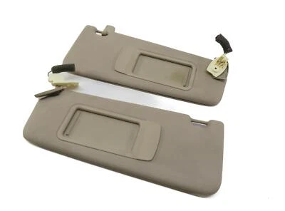 2010-2016 BMW 528i 535i 550i (F10) FRONT LEFT & RIGHT SUNVISOR SHADE SET (BEIGE) - Image 1 of 4