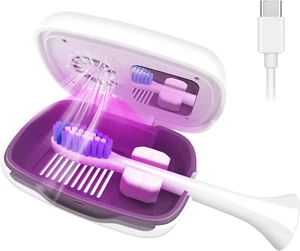 UV Light Sterilizer Holder Toothbrush Cleaner Rechargeable Portable for trips - Picture 1 of 7