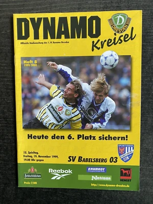 RL 1999/00 1. FC Dynamo Dresden - SV Babelsberg 03, 19.11.1999 - Sascha Lense - Image 1 of 4