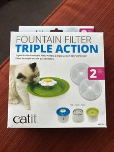 Catit Triple Action Fountain Filters 2pk NEW IN BOX - Picture 1 of 2