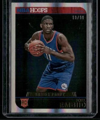 2014-15 Hoops #263 Joel Embiid Artist's Proof #/99 - Image 1 of 2