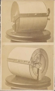 Antique CDV Patent? Photo Elizur Wright Inventor Cylindrical Slide Rule Boston - Picture 1 of 9