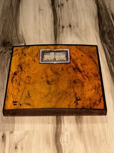 Vintage 1960s Tortoise Shell Bathroom Scale Vintage Bathroom Scale  - Picture 1 of 6