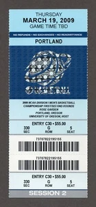 2009 NCAA Men's Championship RD1 PORTLAND 3/19 Full Ticket GONZAGA WEST KENTUCKY - Picture 1 of 12