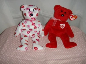 Ty Beanie Babies Secret & Kissy - Imagen 1 de 5