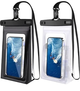 2 Pack Universal Waterproof Floating Swim Cell Phone Pouch Dry Bag Case Cover - Picture 1 of 7