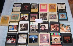 25 Vintage Untested 8 Track Tapes Manilow Beach Boys Johnny Mathis & MORE! - Picture 1 of 3