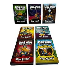 Lot Of 7 Dog Man Series by Dav Pilkey Hardcover Children's Chapter Books