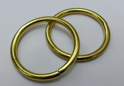 Original British Army Horse Guards & H Cav 43,5 mm Messing Trense Ringe X2 STD184