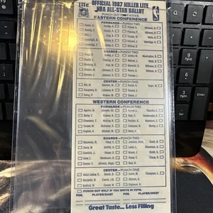 1985 NBA ALL-STAR GAME Fan Ballot Unpunched Michael Jordan Rookie Season NM-MT - Photo 1 sur 2