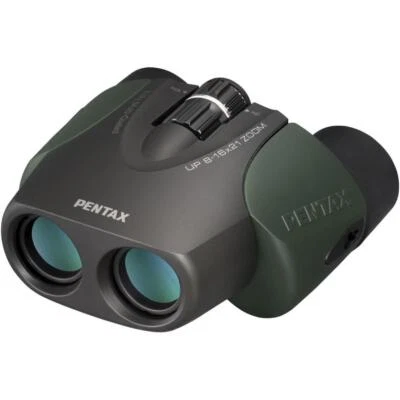 Pentax UP 8-16x21 Compact Zoom Binoculars: Green - Image 1 of 3