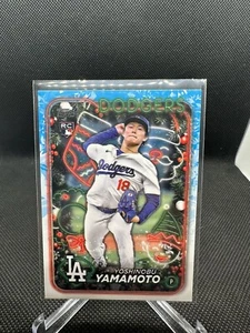 2024 Topps Holiday - #H88 Yoshinobu Yamamoto (RC) - Picture 1 of 2