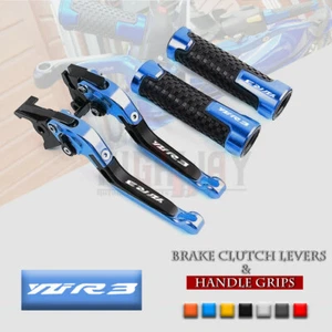 Motorcycle Handle Grips & Brake Clutch Lever for YAMAHA YZF R3 R25 2015-2019 - Picture 1 of 11