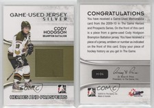 2009-10 ITG Heroes and Prospects Game-Used Jersey Silver Cody Hodgson #M-04