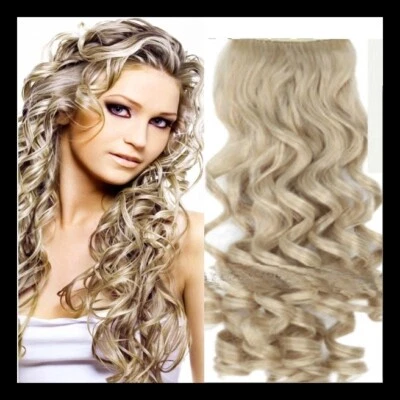 #22 Flip in Extensions Haarverlängerung 60cm Aschblond - Bild 1 von 2