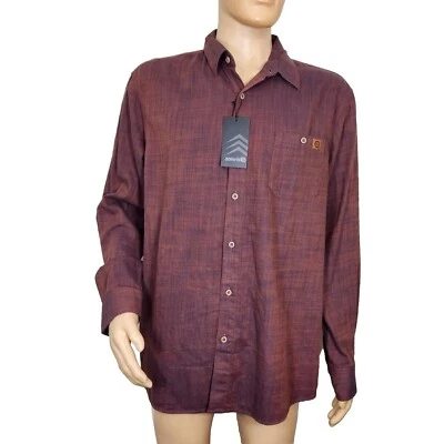 Solaris Men's Long Sleeve Button Down Shirt Cotton Rust Size M NWT.   50 - Image 1 of 4