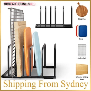 Chopping Board Organizer Cutting Board Storage Shelf Pot Lid Rack Dish Holder - Picture 1 of 13