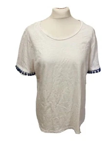 Damen Papaya T-Shirt UK 16 weiß hängende Details an den Armärmeln T550 - Bild 1 von 5