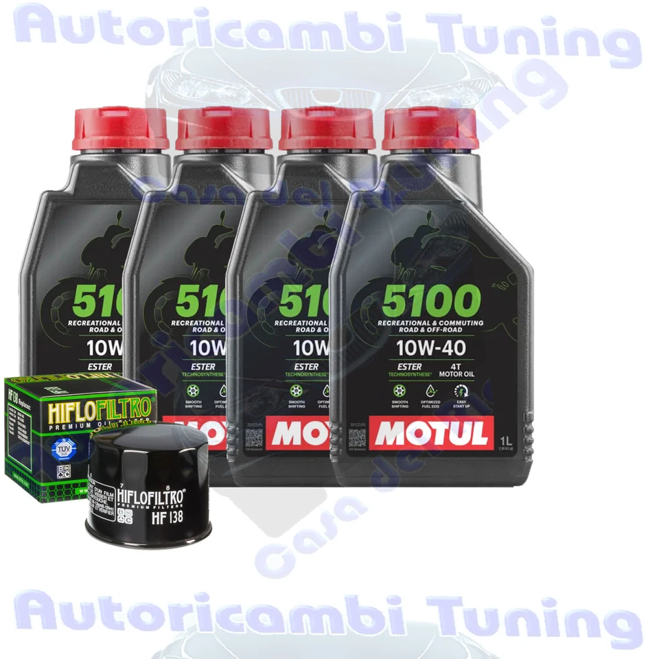 Entretien Huile Motul 5100 10W40 Pour Suzuki KLT-F400 F King Quad 400 FS � 2009> - Photo 1/4