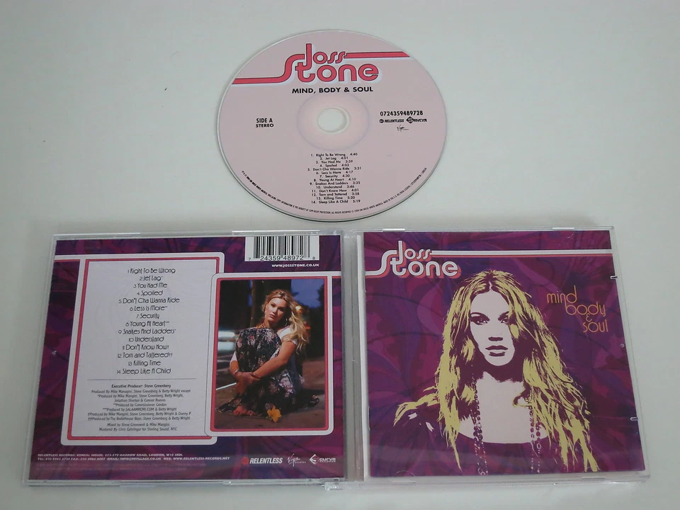JOSS STONE/MIND BODY & STONE(EMI-RELENTLESS 0724359489728) CD ALBUM - Bild 1 von 1