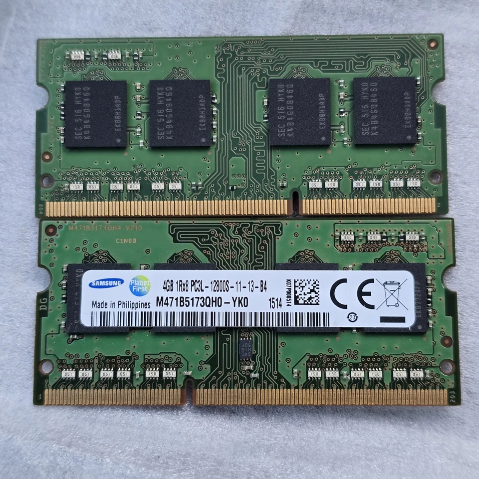 Set Of 2 (8 MB Total) Dell Inspiron 15 RAM Memory 4GB DDR3 PC3L-12800S Samsung - Image 1 of 1