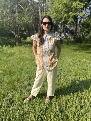 1990s Vintage Linen Pants 90s Yacht Summer Classy 90s - Image 1 of 4