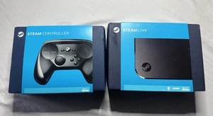 Steam Controller & Steam Link Bundle w/ Original Boxes - Clean With Light Wear - Picture 1 of 18