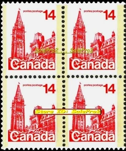 CANADA 1978 CANADIAN PARLIAMENT BUILDING MINT FV FACE 56 CENT MNH STAMP BLOCK - Picture 1 of 2
