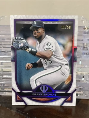 2021 Topps Tribute Purple/50 Frank Thomas #-28 HOF Chicago White - Image 1 of 2