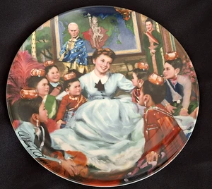 Kennenlernen - Anna mit den Kindern vom König und ich - 8,5" Teller - Bild 1 von 2
