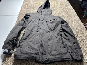686 Smarty Form Jacket Mens Medium Gray 3-1 Hooded Snowboard Coat - Picture 1 of 9