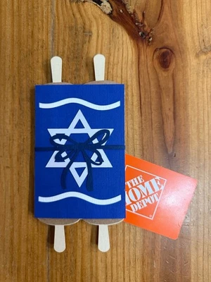 Portatarjetas de regalo judío Bat Mitzvá azul Foto 1 de 4