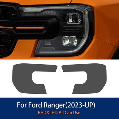 Blacken Headlights Precut Paint Protection Film PPF For Ford Ranger 2023-2024 - Image 1 of 4
