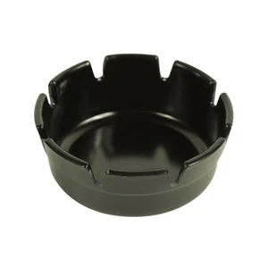 Cenicero de plástico apto para lavavajillas de melamina negra Fox Run 6120 de 4 pulgadas (Pack de 12) - Imagen 1 de 1