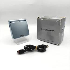 Console Nintendo Game Boy Advance SP Gba Azzurro Testato Ottimo con Scatola Box - Imagen 1 de 16